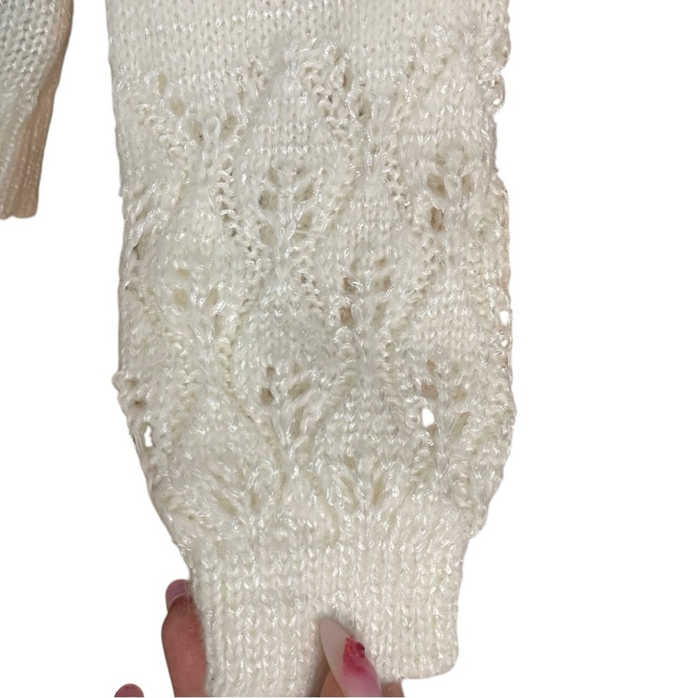 Rachel Zoe 3 piece Sweater Vest and Skirt Outfit Set White Cream Purple - Picture 7 of 12